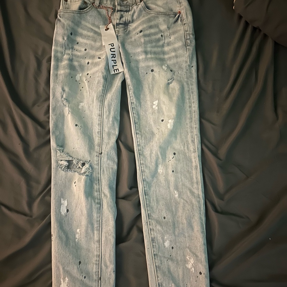 Purple jeans